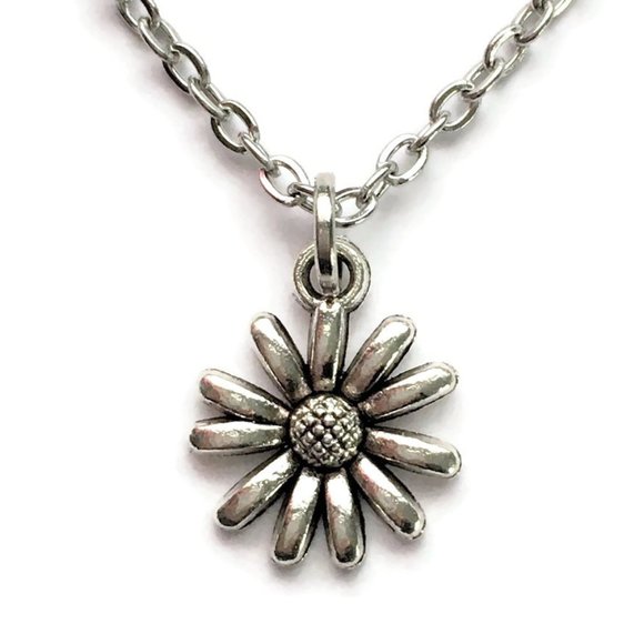 Tampa Coin Rings Jewelry - Flower Necklace Tibetan Silver Minimalist 4for$20